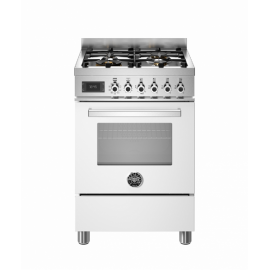 BERTAZZONI PRO6 4L 1E BI T Κουζίνα Ηλεκτρική με Εστίες Αερίου 60cm Λευκό